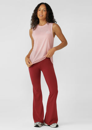 Lorna Jane Liberty Flared Leggings - Cherry