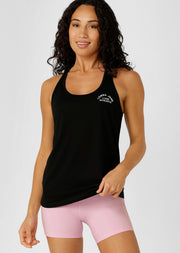 Lorna Jane Lotus Slouchy Tank - Black