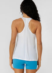 Lorna Jane Lotus Slouchy Tank - White