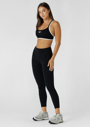 Lorna Jane Booty Lift And Support Pocket Ankle Biter Leggings - Recycled Black