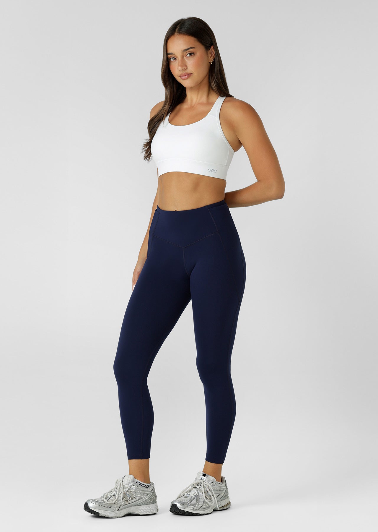 Lorna Jane Booty Lift And Support Pocket Ankle Biter Leggings - French Navy