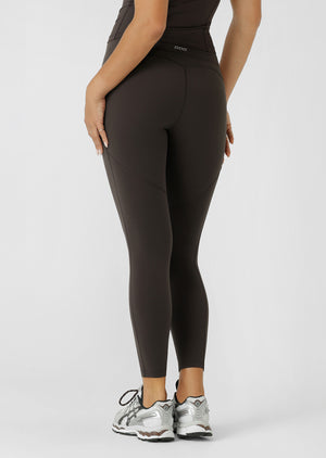 Lorna Jane Booty Lift And Support Pocket Ankle Biter Leggings - Volcano
