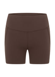 Lorna Jane Amy No Chafe Phone Pocket 14cm Bike Shorts - Cinnamon