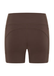 Lorna Jane Amy No Chafe Phone Pocket 14cm Bike Shorts - Cinnamon