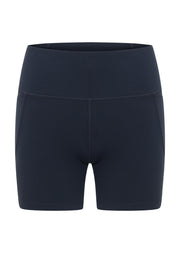 Lorna Jane Amy No Chafe Phone Pocket 14cm Bike Shorts - Platinum Navy