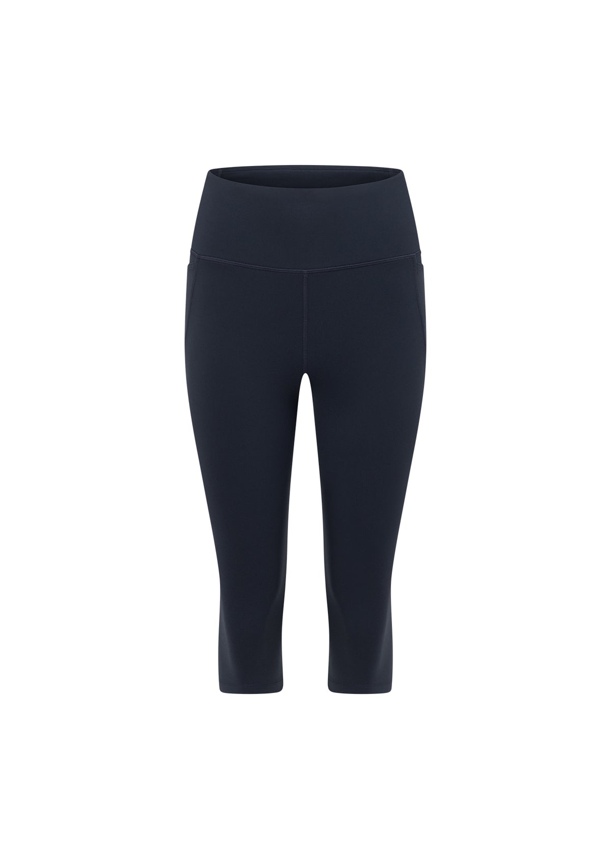 Lorna Jane Amy No Chafe Phone Pocket 3/4 Leggings - Platinum Navy