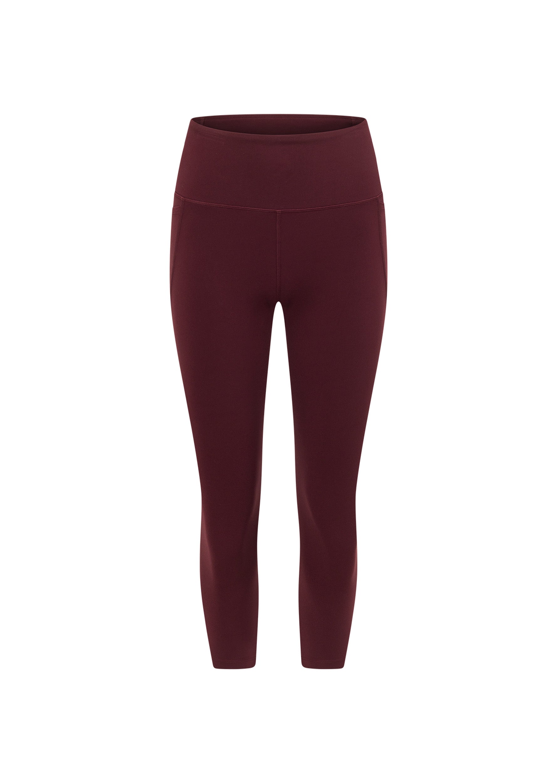 Lorna Jane Amy No Chafe Phone Pocket 7/8 Leggings - Cranberry