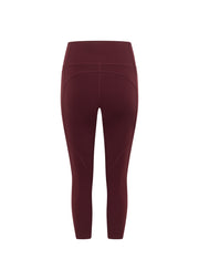 Lorna Jane Amy No Chafe Phone Pocket 7/8 Leggings - Cranberry