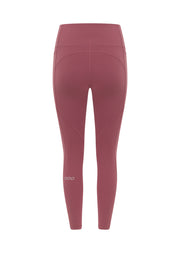 Lorna Jane Amy No Chafe Phone Pocket Ankle Biter Leggings - Dark Rose Blush
