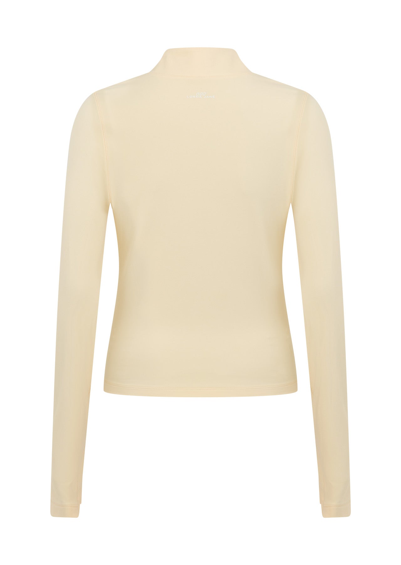 Lorna Jane Liberty Active 1/2 Zip Long Sleeve Top - Vanilla Creme