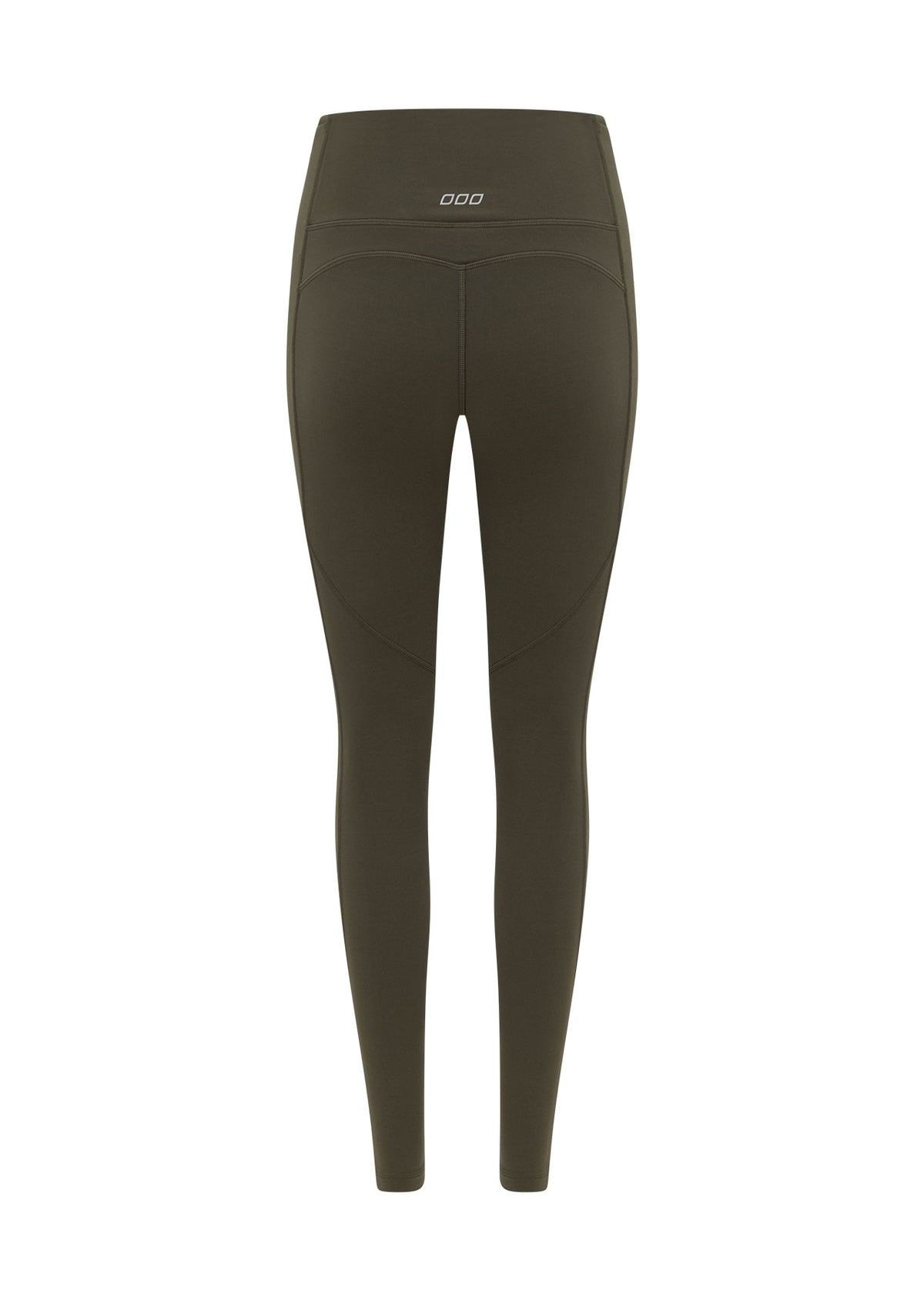 Lorna Jane Booty Lift And Support Pocket Full Length Leggings - Dark Khaki Haze