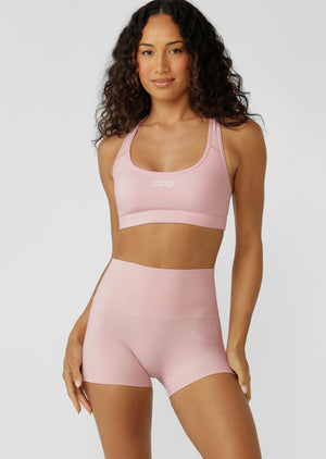 Lorna Jane LJ Iconic Racerback Sports Bra - Enchanted Pink