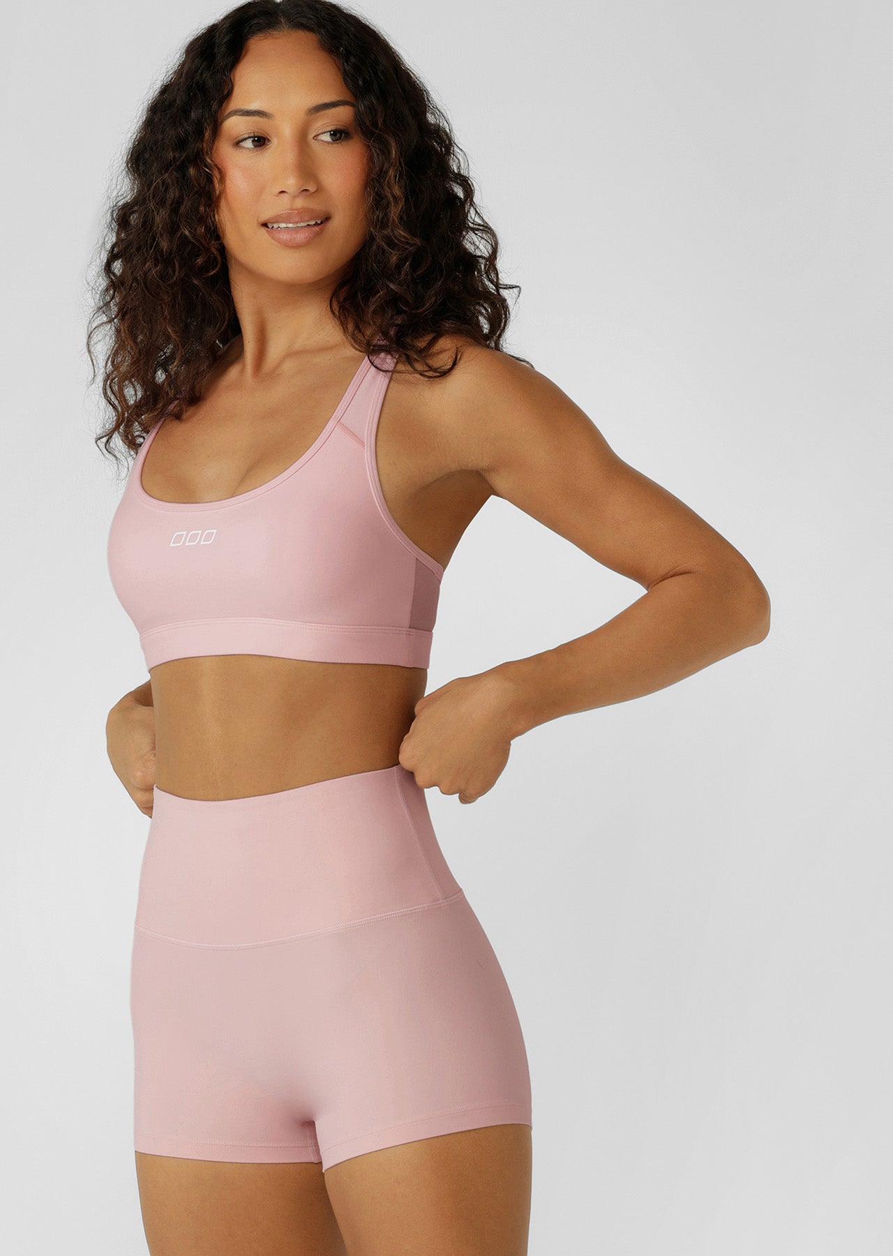 Lorna Jane LJ Iconic Racerback Sports Bra - Enchanted Pink