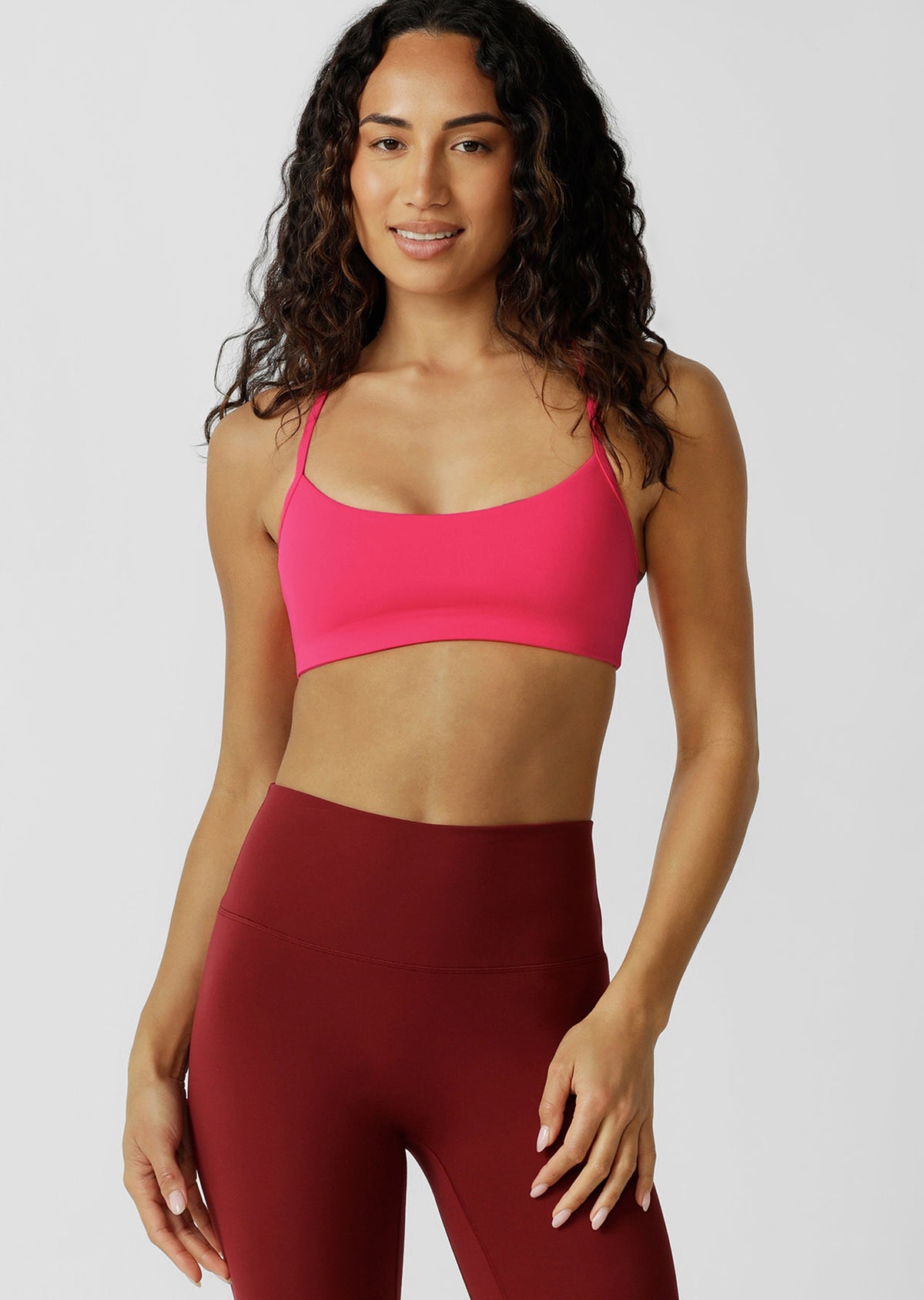 Lorna Jane Lotus Adjustable Sports Bra - Neon Watermelon