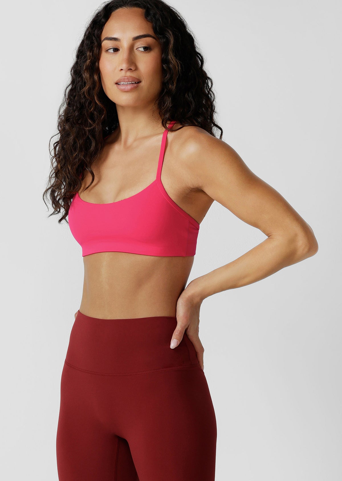 Lorna Jane Lotus Adjustable Sports Bra - Neon Watermelon