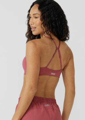 Lorna Jane Lotus Adjustable Sports Bra - Raspberry Sorbet