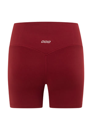 Lorna Jane Lotus No Ride Phone Pocket 14cm Bike Shorts - Cherry