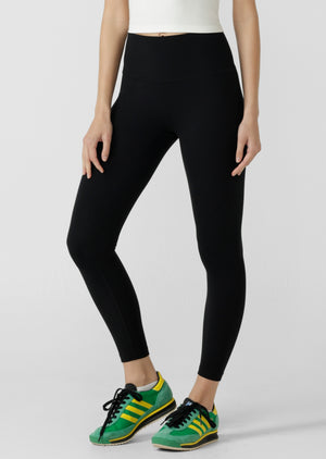Lorna Jane Lotus No Ride Phone Pocket Ankle Biter Leggings - Black
