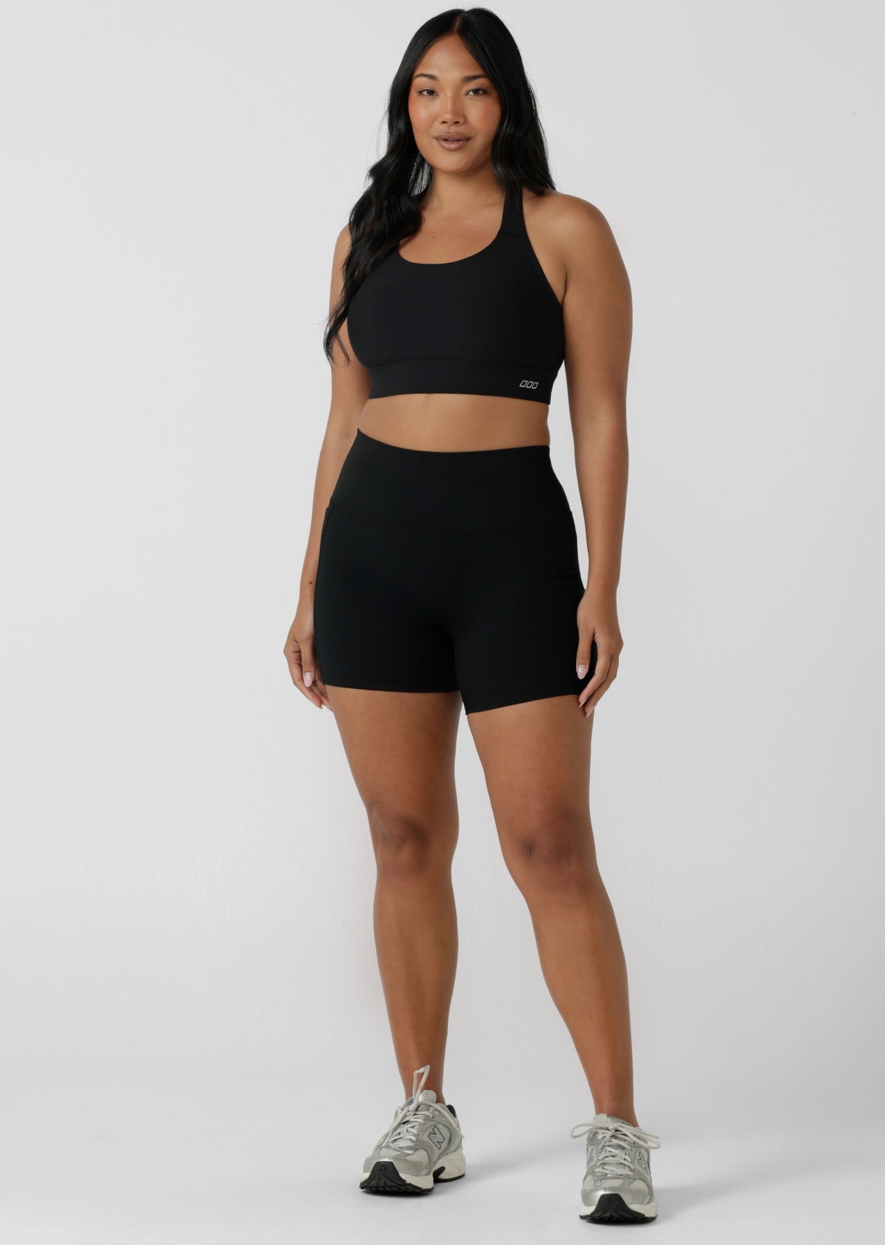 Lorna Jane Amy No Ride 2 Pocket 12cm Bike Shorts - Black