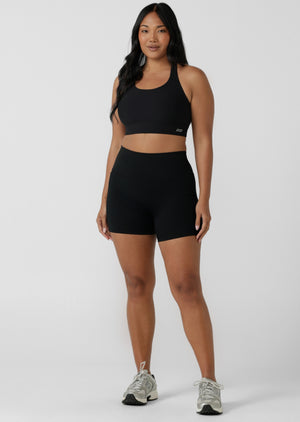 Lorna Jane Amy No Ride 2 Pocket 12cm Bike Shorts - Black