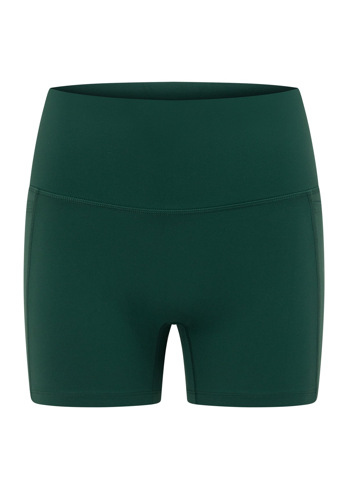Lorna Jane Amy No Ride 2 Pocket 12cm Bike Shorts - Palmetto Green