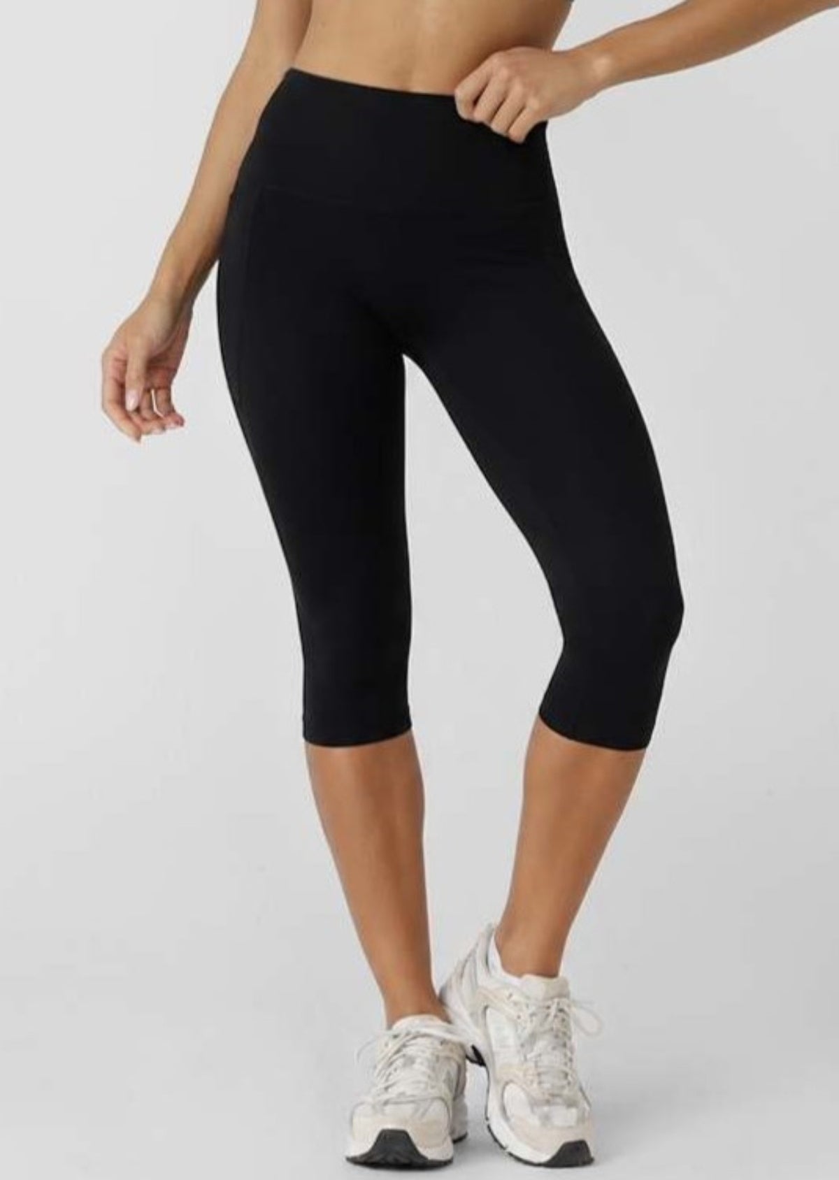 Lorna Jane Amy 2 Pocket 3/4 Leggings - Black