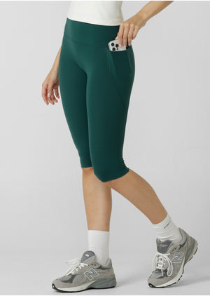 Lorna Jane Amy 2 Pocket 3/4 Leggings - Palmetto Green