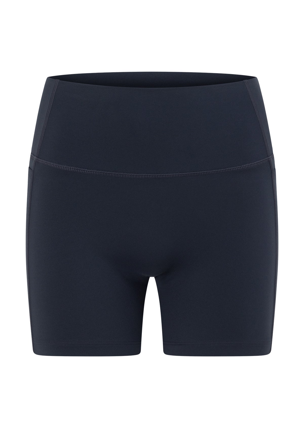 Lorna Jane Amy No Chafe 2 Pocket 14cm Bike Shorts - Platinum Navy