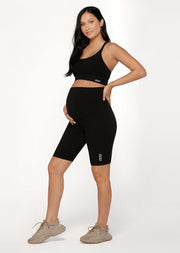 Lorna Jane LJ Maternity Bike Shorts - Black