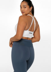 Lorna Jane Mesh Longline Bra - White